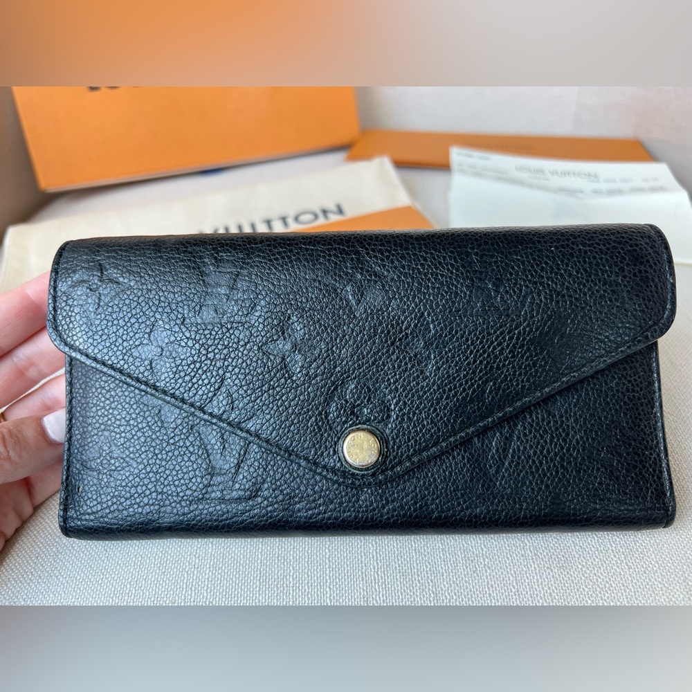 ❌SOLD❌ Authentic Louis Vuitton Black Monogram Empreinte Wallet